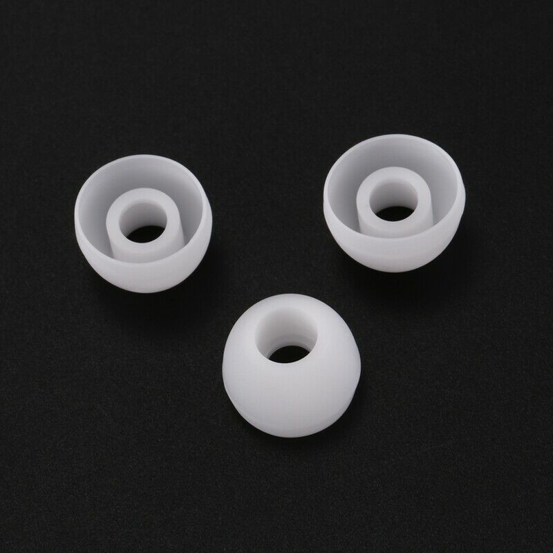 50 Pcs White Earbud Headphone In Ear Buds Tip Cover Replacement E8A4