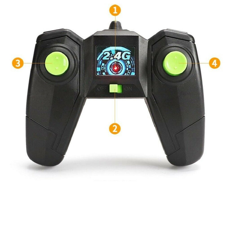 4WD 2.4Ghz Remote Control Car Double Sided Rotating Vehicles Toys  Blue