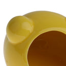 Ceramic Hamster Bed Comfortable Sleeping Small Animal Pet House Yellow