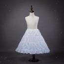 Flower Girl Children 3 Hoop Underskirt Kid Wedding Crinoline Petticoat 2-14Y
