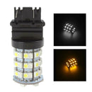 T25 3157 3528 60SMD Bulb Dual Color Turn Signal Parking Running Light Bulbs
