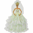 Handmade White Princess Wedding Party Dress Gown With C5W1 G2Z8 For 29cm Ve F7I5