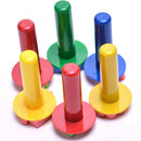 6X Sponge Brushes Handle Paint Brushes Tools Children DIY Art Graffiti Tools LJ