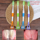 1Pcs Dental Care Brush Away Cleaner Toothbrush Tongue Cleaner Scraper Oral Cle,a
