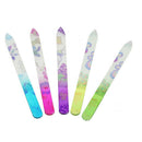 4pcs Color Crystal Glass Nail Art Files Manicure Tool Kit Durable Case 5.5inch
