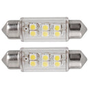 5PC Superled 39mm SMD 6 LED Car Festoon Dome Light Bulbs White 12V 3W Tide