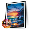 5D DIY Diamond Painting Rolling Waves Full Drill Embroidery Picture Decor