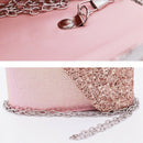 Women Glittered Envelope Clutch Purse Evening Bag Lustrous Party Handbag Sh