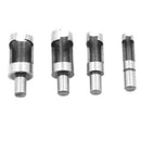 8 Pcs Carpentry Wood Plug Cutter Straight & Tapered Claw Type Drill Bit xzv