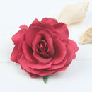 Women Rose Flower Hairpin Bridal Floral Hair Clip Brooch Wedding Beach Dec ZXH