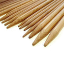 75pcs/set 15 Sizes 20cm Double Pointed Carbonized Bamboo Knitting Needles S D9W7