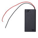 5PCS Plastic 2 x 1.5V AA Battery Container Box with ON/OFF Switch J2E8