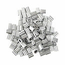 120x Aluminum Crimping Loop Sleeve for 2mm Diameter Wire Rope and Cable M8G7