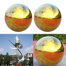 2Pcs--138mm Dia. Stainless Steel Hollow Ball Mirror Polished Shiny Sphere for