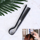 black folding v-shape comb hair straightener hairdressing straightene brush3cJ