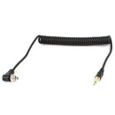 3.5mm to Male PC Flash Sync Cable Screw Lock for Trigger Studio Light Q9Q2