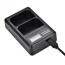 USB LCD Dual Channel Battery Plate Charger for Sony NP-FZ100 Camera Battery