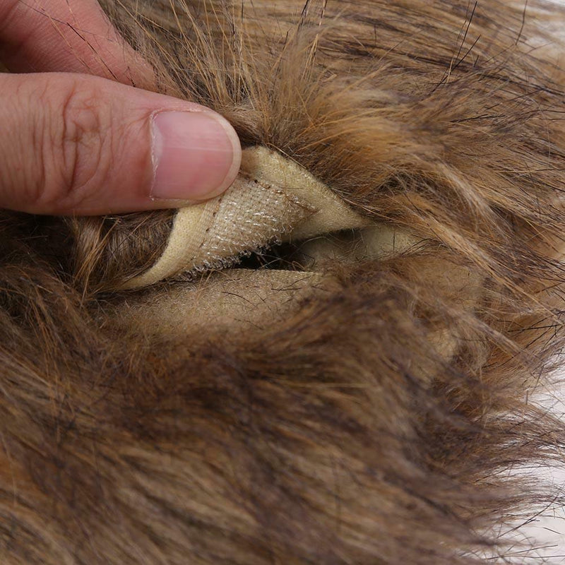 Pet Emulation Lion Hair Mane Cute Ear Pet Hat Cat Dog Cap Headband Headwear