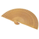 Bamboo Fan Patterned Dragonfly Ajoure Pocket Fan Gift Decoration (K)