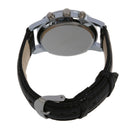 Mens Watch Quartz Watch PU Leather Black Quartz Watch I8S1