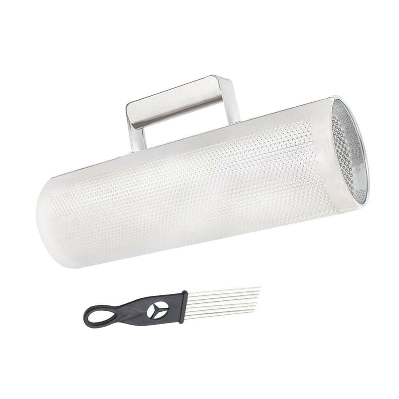 Metal Guiro Shaker, 12 inch x 4 inch Stainless Steel Guiro Instrument with