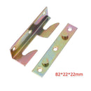 8pcs Iron Bed Fittings Connectors Brackets Joiners Hook Frame Replacement