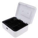 Small Cash Box Piggy Bank Money Box With Combination Lock For Security White