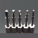 5Pcs Set Triple-cornered Screwdriver Bits S2 Steel 1/4 inch Hex Shank 50mm
