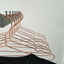 Metal Strong Clothes Coat Dress Hangers Pack of 10 Chromium-Plated Non-Slip