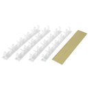 4x Plastic Spice Clips Gripper Bottles Jar Rack Holder Storage Wall Cabinet Door