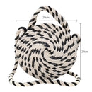 Round Thick Cotton Rope Woven Bags Women Beach Messenger Shoulder Handbags