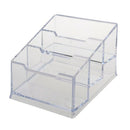 Plastic 3-Tier Design Clear Business Card Stand Holder H5R3