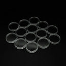 100X 30mm Clear Round Coins Capsules Boxes Holder Plastic Storage Collectib