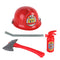 Kids Yellow Safety Firefighter Helmet & Assorted Tools Halloween Costume