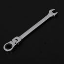 Ratchet Wrench Flexible Head Socket and Tool Wrench - 10 mm