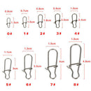 100pcs Fishing Nice Snap, Stainless Steel Fishing Lure Hook Connector Saltwater