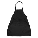 Unisex 2 Pocket Black Kitchen Apron Bib, One Size in Medium B7E3