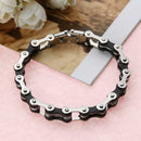 Women Girls Stainless Steel Bike Bicycle Jewelry Chain Bracelet Gift