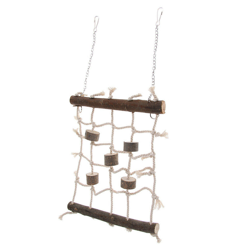 Bird Parrot Cockatoo Rope Net Swing Ladder Chew