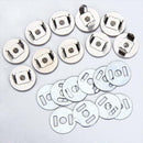 10 Sets Magnetic Handbag Bag Clothing DIY Clasps Sewing Craft Buttons 18mm