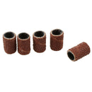 100 x Machine grit sanding Nail ring - Brick red