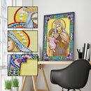 5D DIY Special Shaped Diamond Painting Religious Cross Stitch Kit Decor
