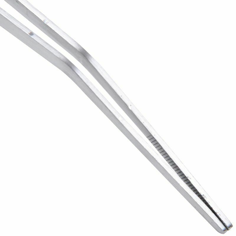 18.9" Long Stainless Steel Curved Tweezer for Fish Tank Plants E7N3