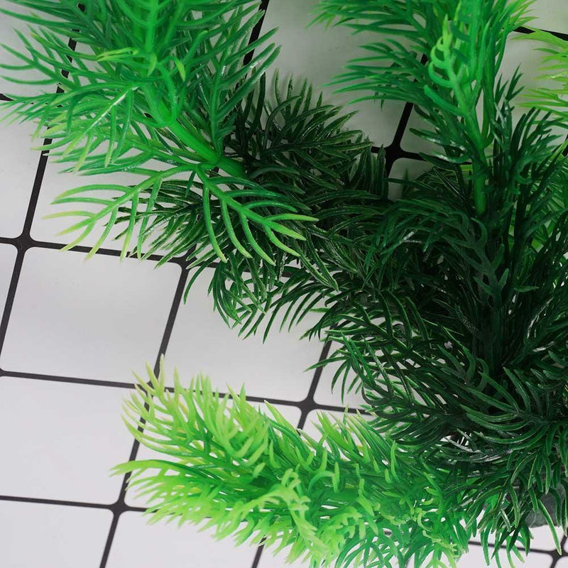 Aquarium Artificial Grass Plant Fish Tank Ornament Decoration Plastic Green Kit