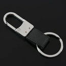 New Fashion Black Leather Strap Keyring Keychain Key Chain Ring Key Fob