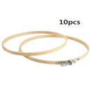 10x 6 inches Wooden Embroidery Hoops Ring Cross Stitch Sewing Tool Art  MYV