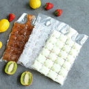 10pcs Clear Disposable Bag Ice Cube Bags Fridge Freezer Plastic Cubes Maker C2I1