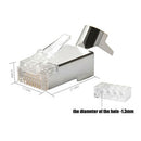 10Pcs Cat7 RJ45 connector cat 7 crystal plug shielded FTP RJ45 modular`connec ~S