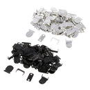 40 x Metal No-Sew Hooks and Eye Closures for Garment Fasteners and Extension