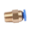 10 Pcs Straight Quick Connectors Pneumatic Fittings 4mm x 1/8" PT Male Thre D4R5